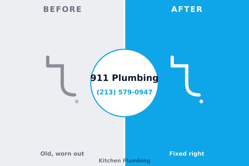 Before and after: plumbing repair East Washington, PA